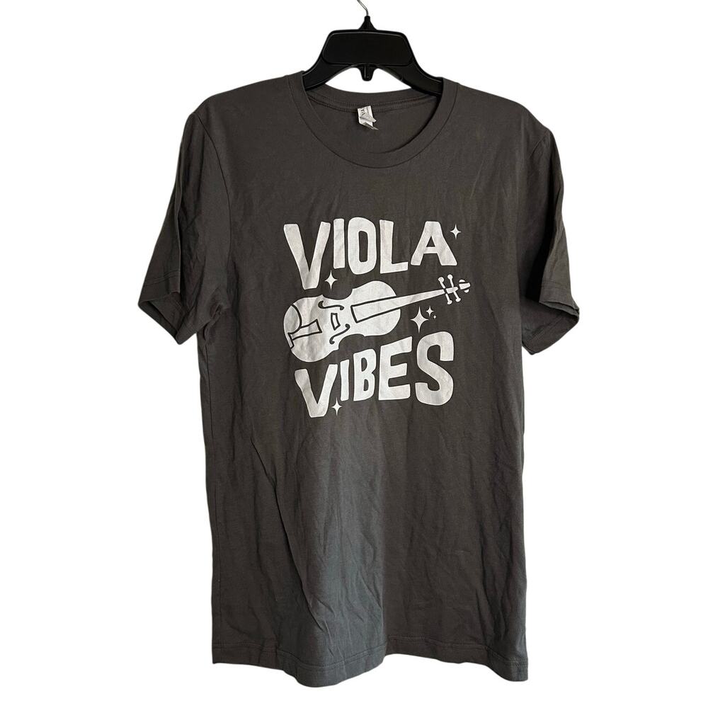 CANVAS New "Viola Vibes" Short Sleeve Graphic Tee Size M